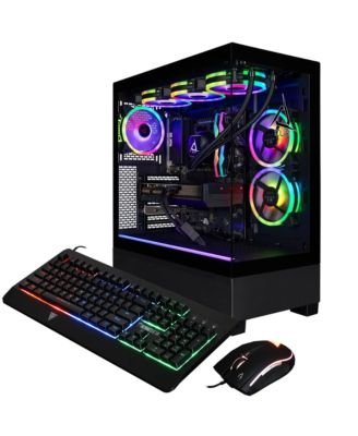 SET Gaming Desktop - Liquid Cooled AMD Ryzen 7 9700X 3.8GHz 8-Core Processor, 32GB DDR5 Memory, GeForce RTX 4070 SUPER 12GB GDDR6X Graphics, 1TB SSD, WiFi, Windows 11 Home 64-bit