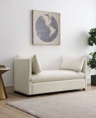 Abbyson Living Becca 28.5" Wood Upholstered Daybed