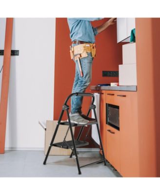 Wide Anti-Slip Pedal 2-Step Ladder