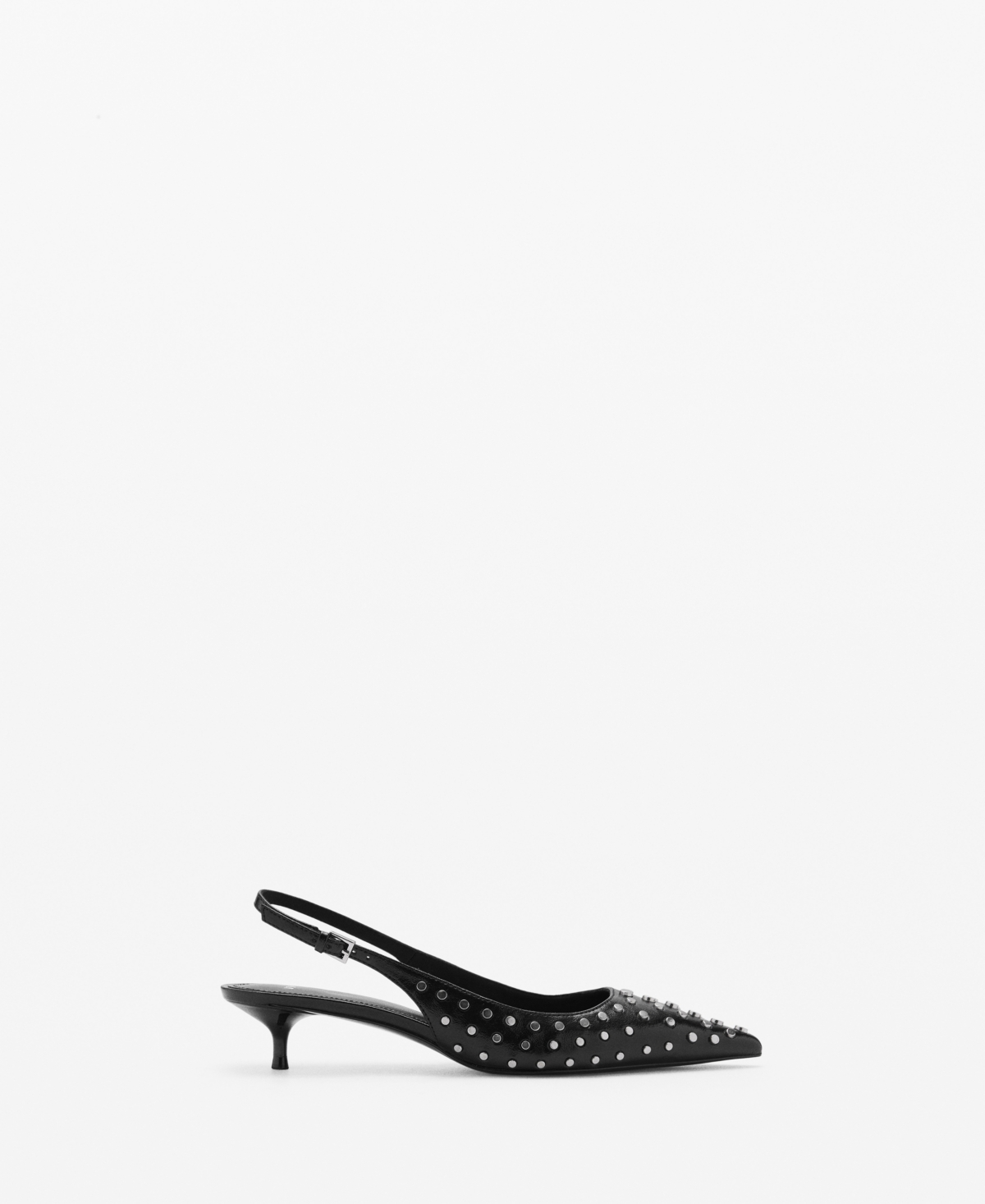 Mango Women's Studded Slingback Shoes