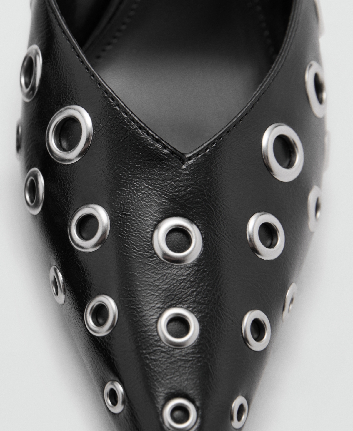Mango Women's Metallic Detail Slingback Shoes
