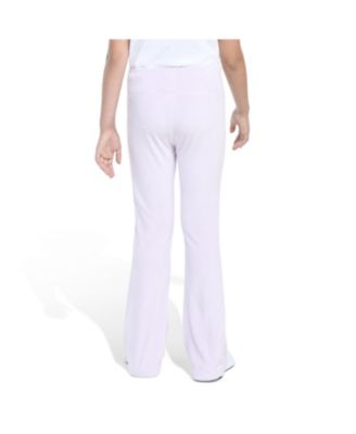 Big Girls Rib Velour Vented Flare Leg Pant