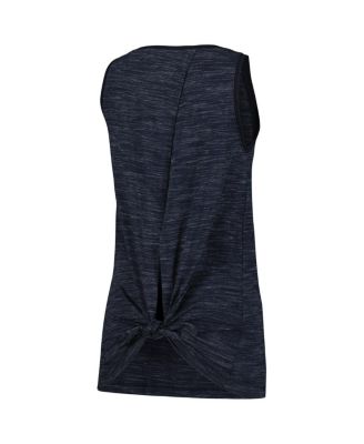 Women's Navy Cleveland Guardians Space-Dye Active Tank Top