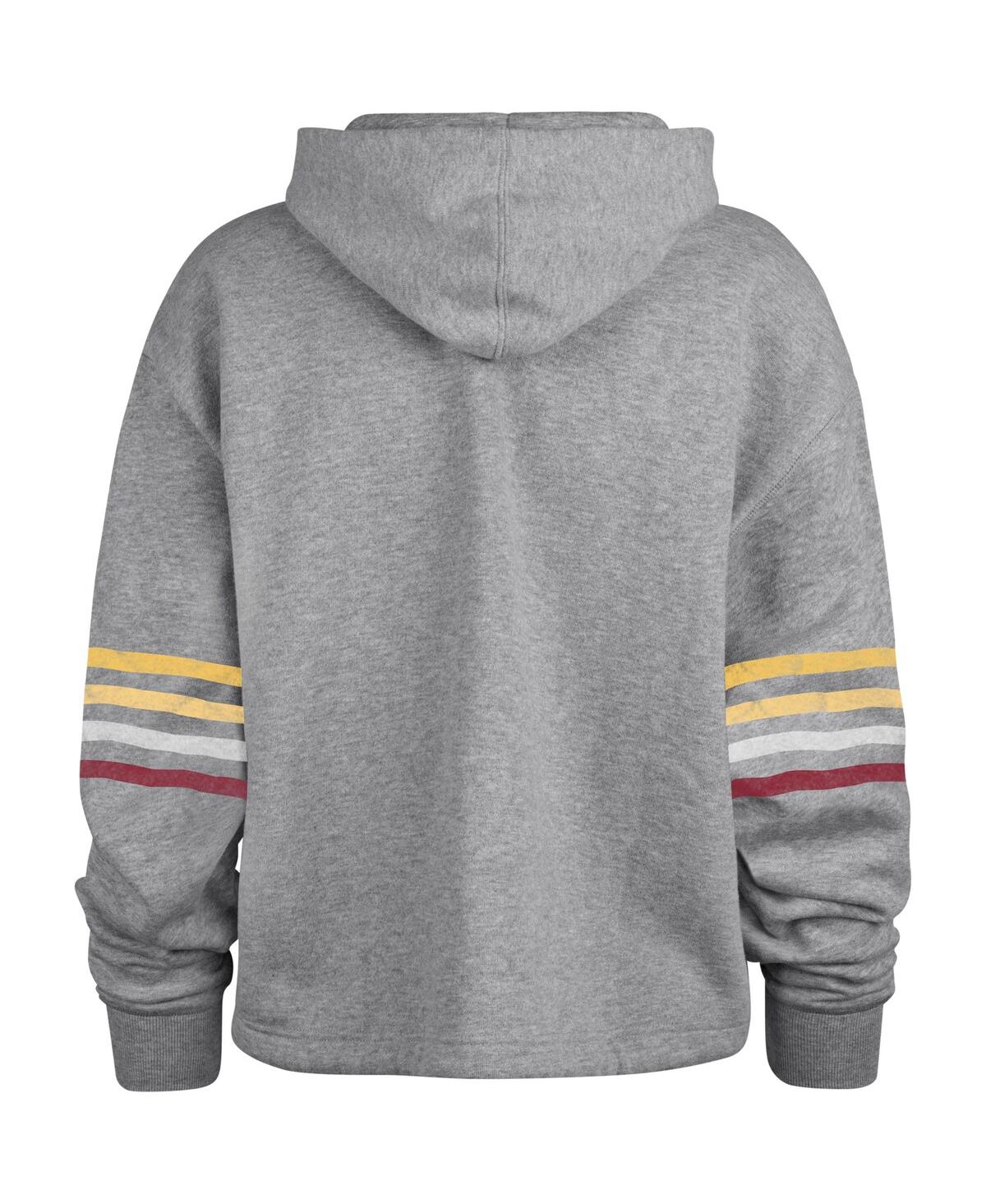 Shop 47 Brand Women's Heather Gray Washington Commanders Upland Bennett Pullover Hoodie