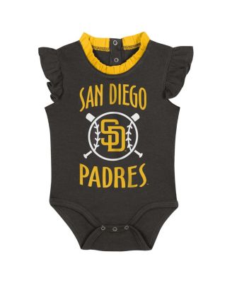 Baby Fanatics Brown/Gray San Diego Padres Two-Pack Fan Bodysuit Set