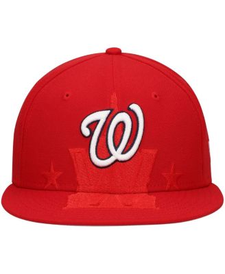Men's Red Washington Nationals Shadow Logo 59FIFTY Fitted Hat