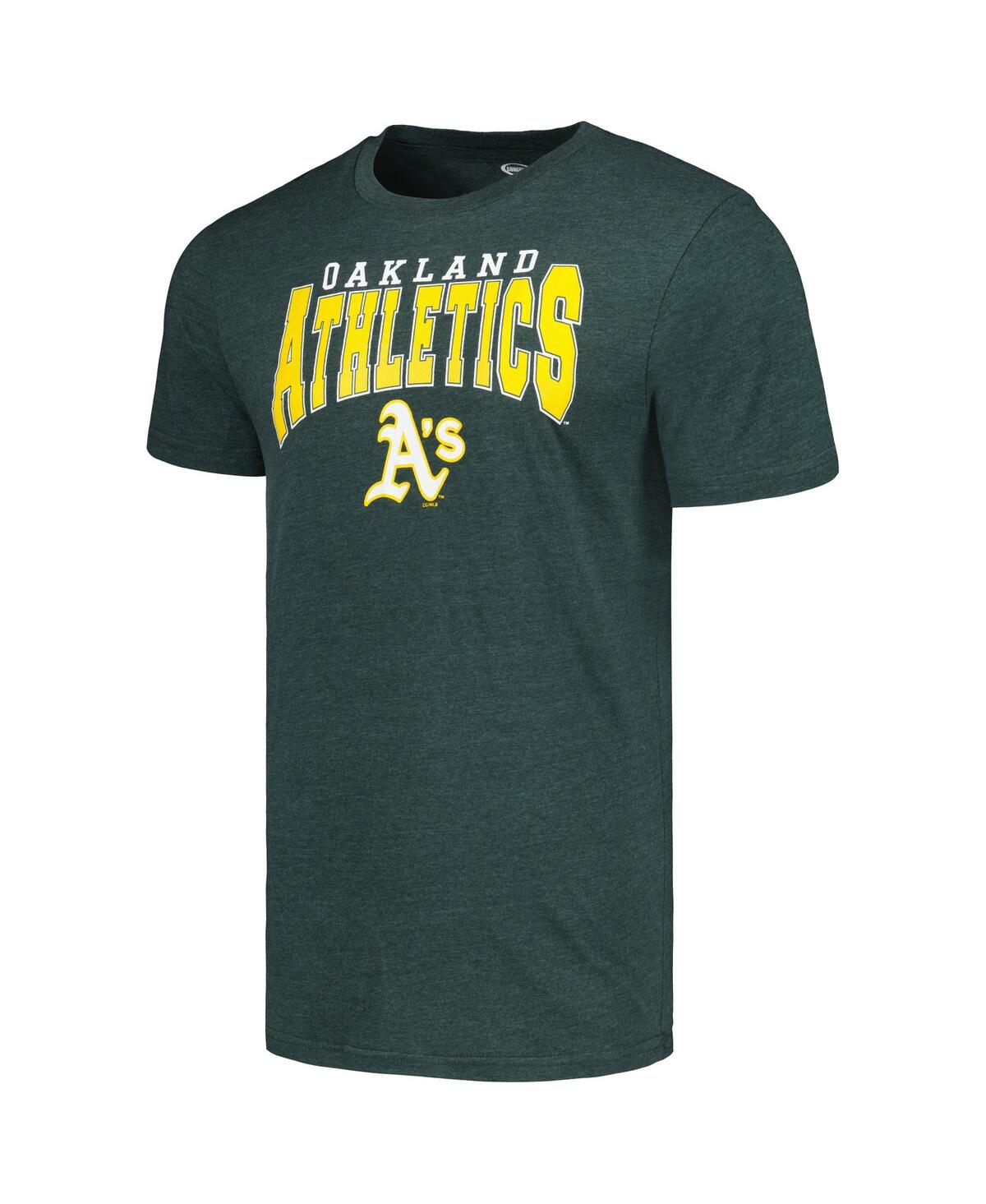Concepts Sport Men's Charcoal/green Oakland Athletics Meter T-shirt Pants Sleep Set In Charcoal,green