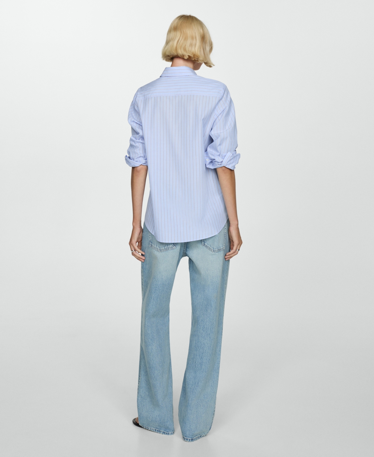 Mango Women's Regular Cotton Lyocell-Blend Shirt