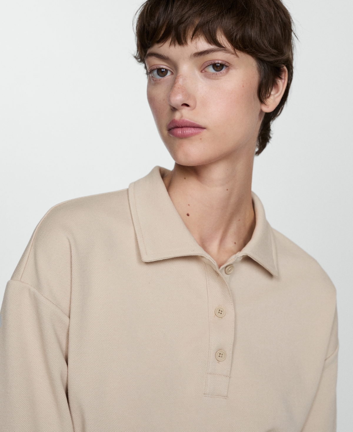 Mango Women's Polo-Neck Sweatshirt