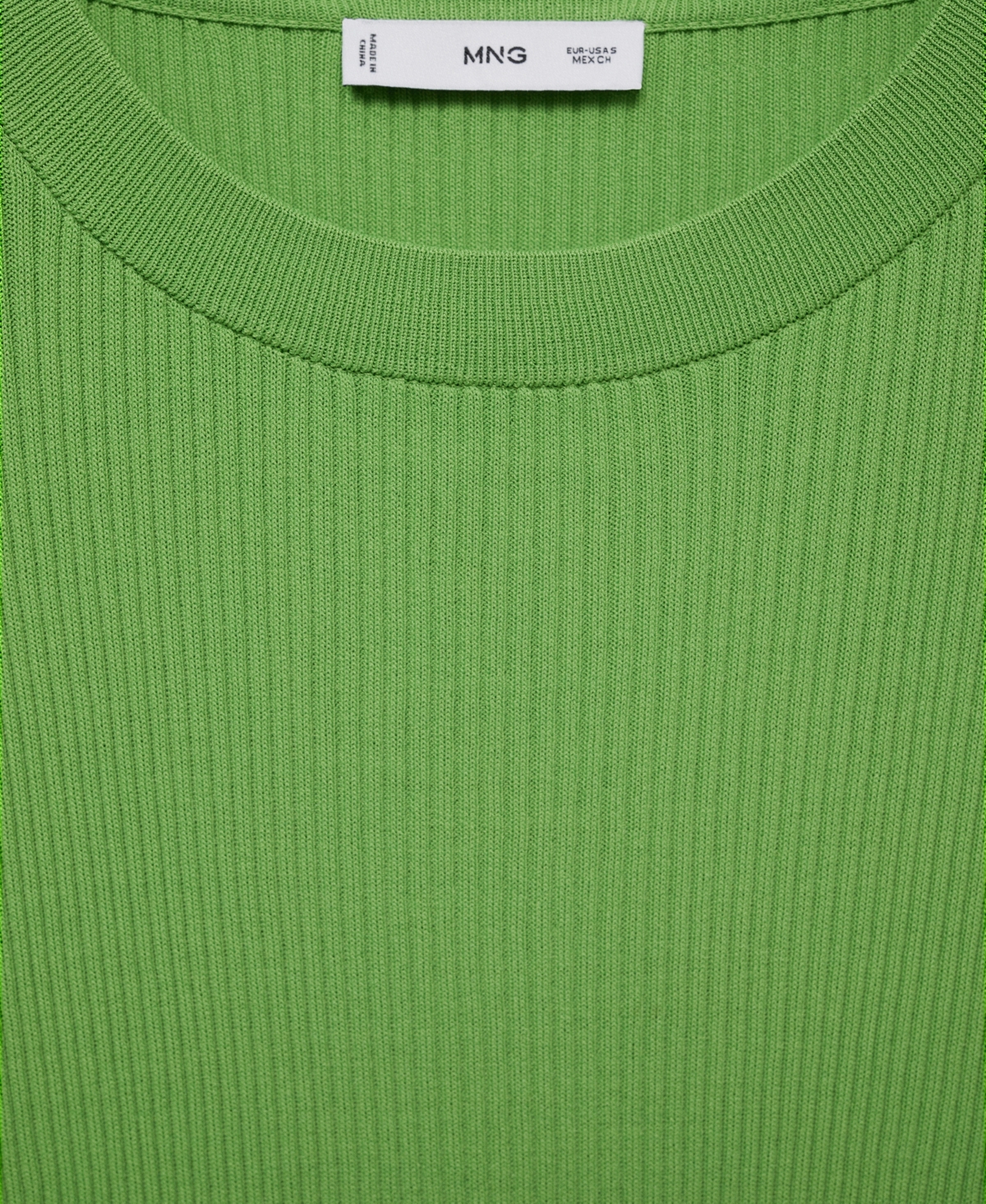 Mango Women's Ribbed Knit T-Shirt