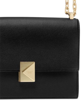 Deco Small Pebbled Leather Chain Shoulder Bag