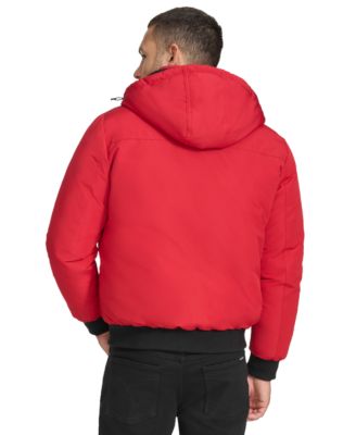 Men's Arctic Faille Parka Bomber with Sherpa lined Hood