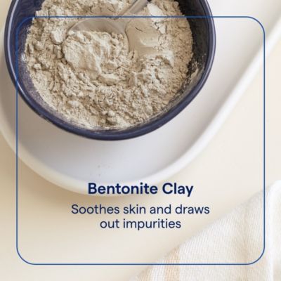 Bentonite Clay: 100% natural deep-cleansing face & body mask for clear skin. Removes impurities. 16 oz (15 servings).