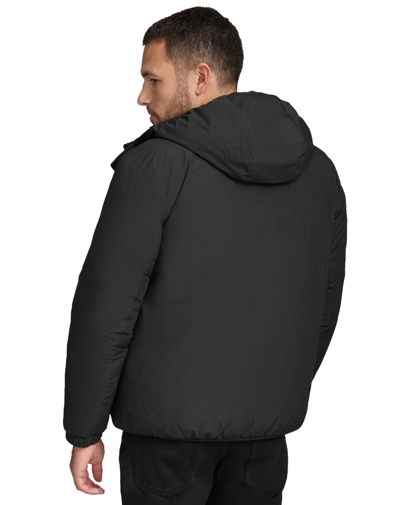 Мужская куртка Calvin Klein Ripstop Hooded Puffer, цвет: Чёрный — фото 2