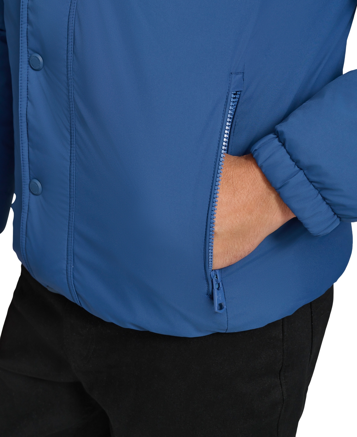 CALVIN KLEIN MEN'S RIPSTOP HOODED PUFFER JACKET 