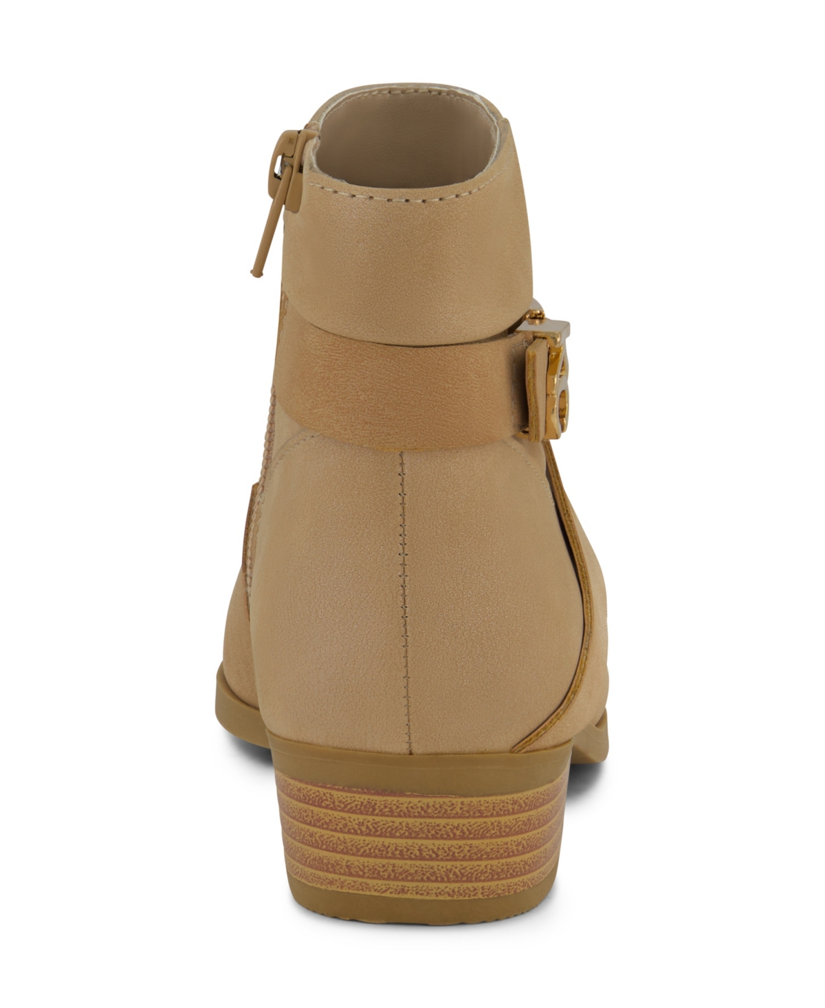 Kenneth Cole New York Little And Big Girls Ellen Zoey Western Ankle Boots In Tan