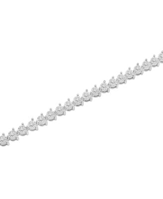 Diamond Tennis Bracelet (2 ct. t.w.) in 10k White Gold, Created for Macy's