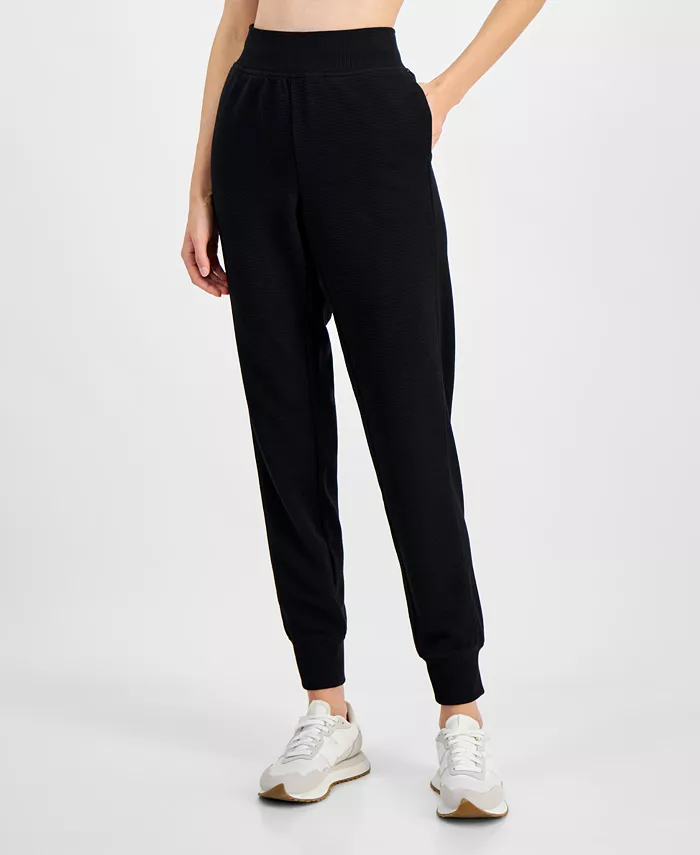 Women's Ottoman-Rib Jogger Pants - thumbnail 9