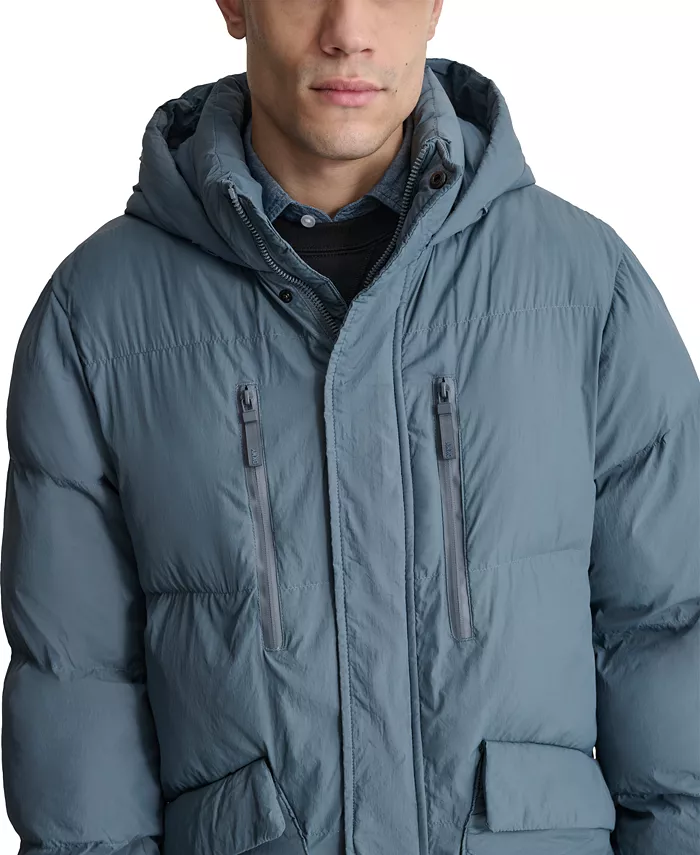 Men's Quilted Hooded Duffle Parka - thumbnail 5