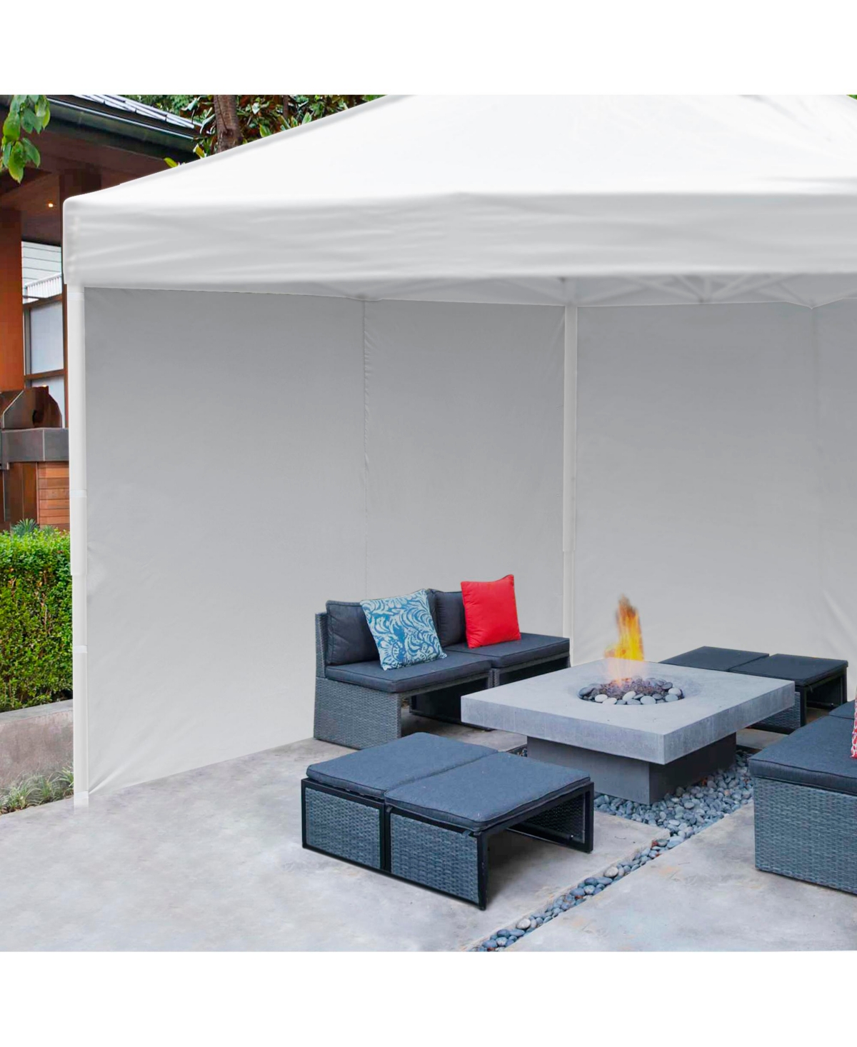 Instahibit 1080D 120g UV30+ Sidewall Fits 10x10ft Canopy Outdoor Picnic 2 Pieces