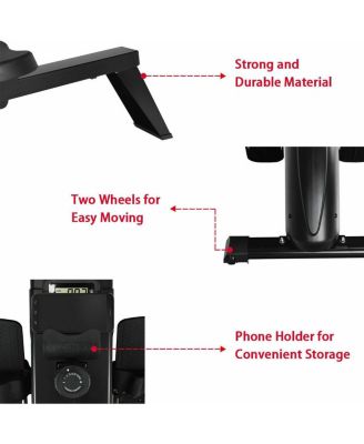 Foldable Quiet Operated Fitness Rowing Machine with 10 Level Adjustable Resistance