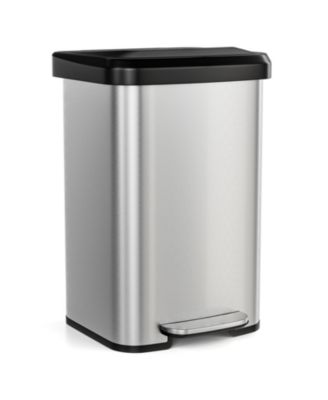 13.2 Gallon Step Trash Can with Soft Close Lid and Deodorizer Compartment