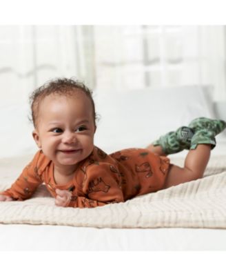 Baby Boys Long Sleeve Onesies Bodysuits, 6-Pack