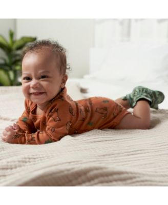 Baby Boys Long Sleeve Onesies Bodysuits, 6-Pack