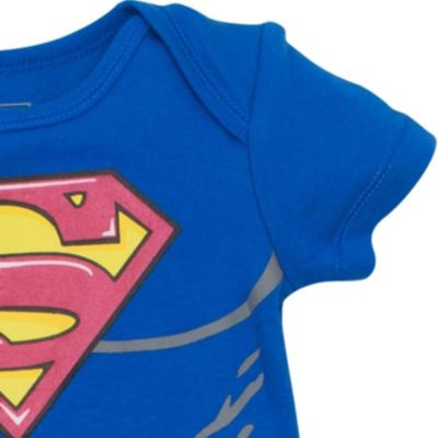 Baby Boys Batman Superman The Flash Aquaman 5 Pack Costume Bodysuits Newborn to