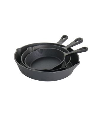 Pre-Seasoned 3 Piece Cast Iron Skillet Set