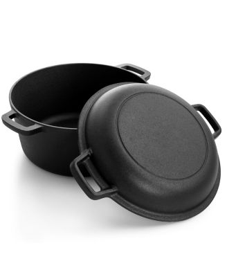 12 Piece Round PreSeasoned Cast Iron Cookware Set