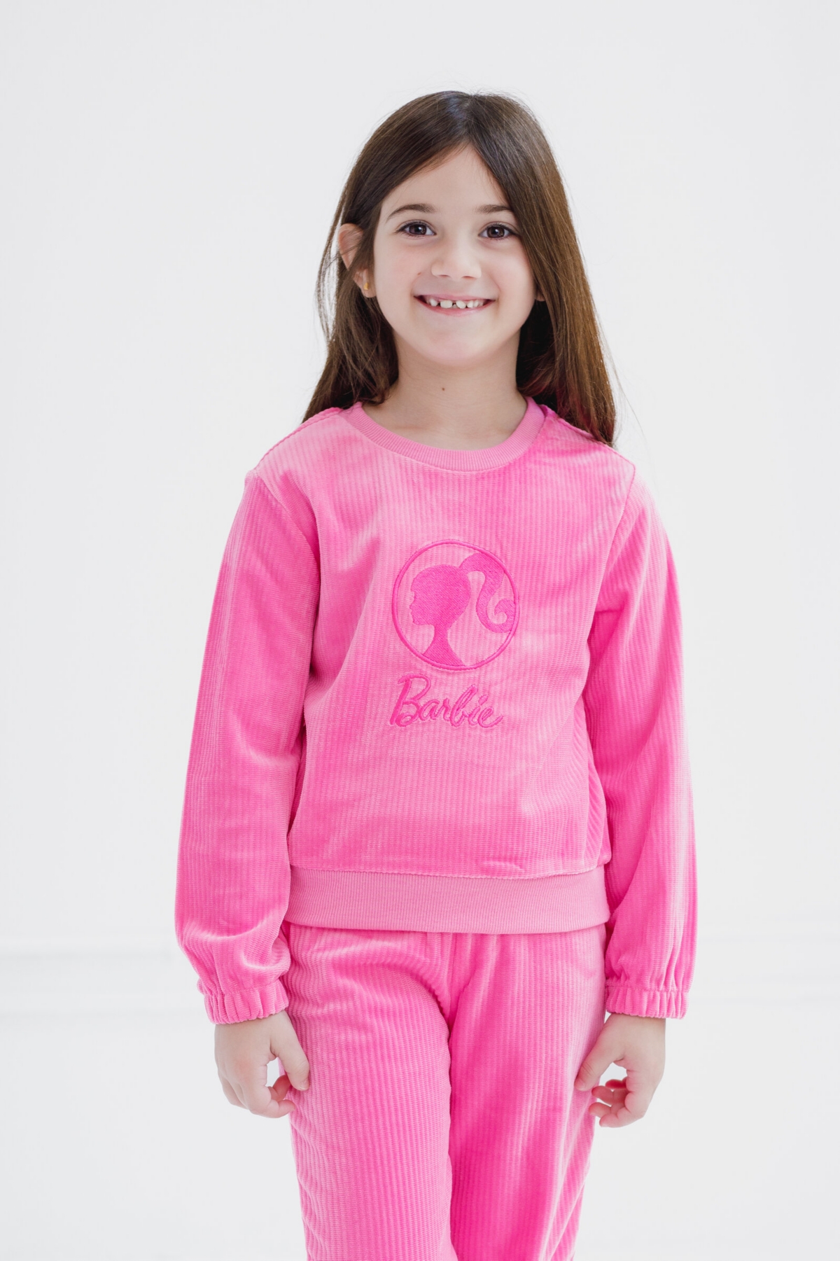 Barbie Toddler Girls Velour Sweatshirt and Jogger Pants Outfit Set to (2T - 14-16) - barbie