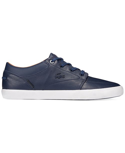lacoste bayliss leather sneakers