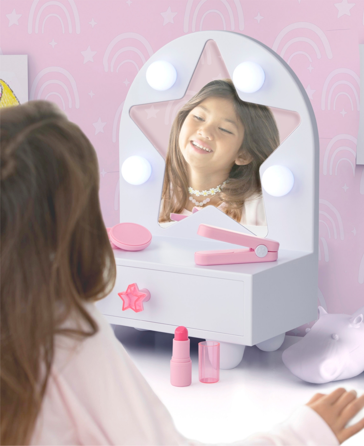 Geoffrey's Toy Box Starlight Glam Light-up Vanity Playset, Created For Macy's In No Color