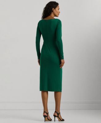 Lauren Ralph Lauren Women's Jersey Long-Sleeve Cocktail Dress - Macy's