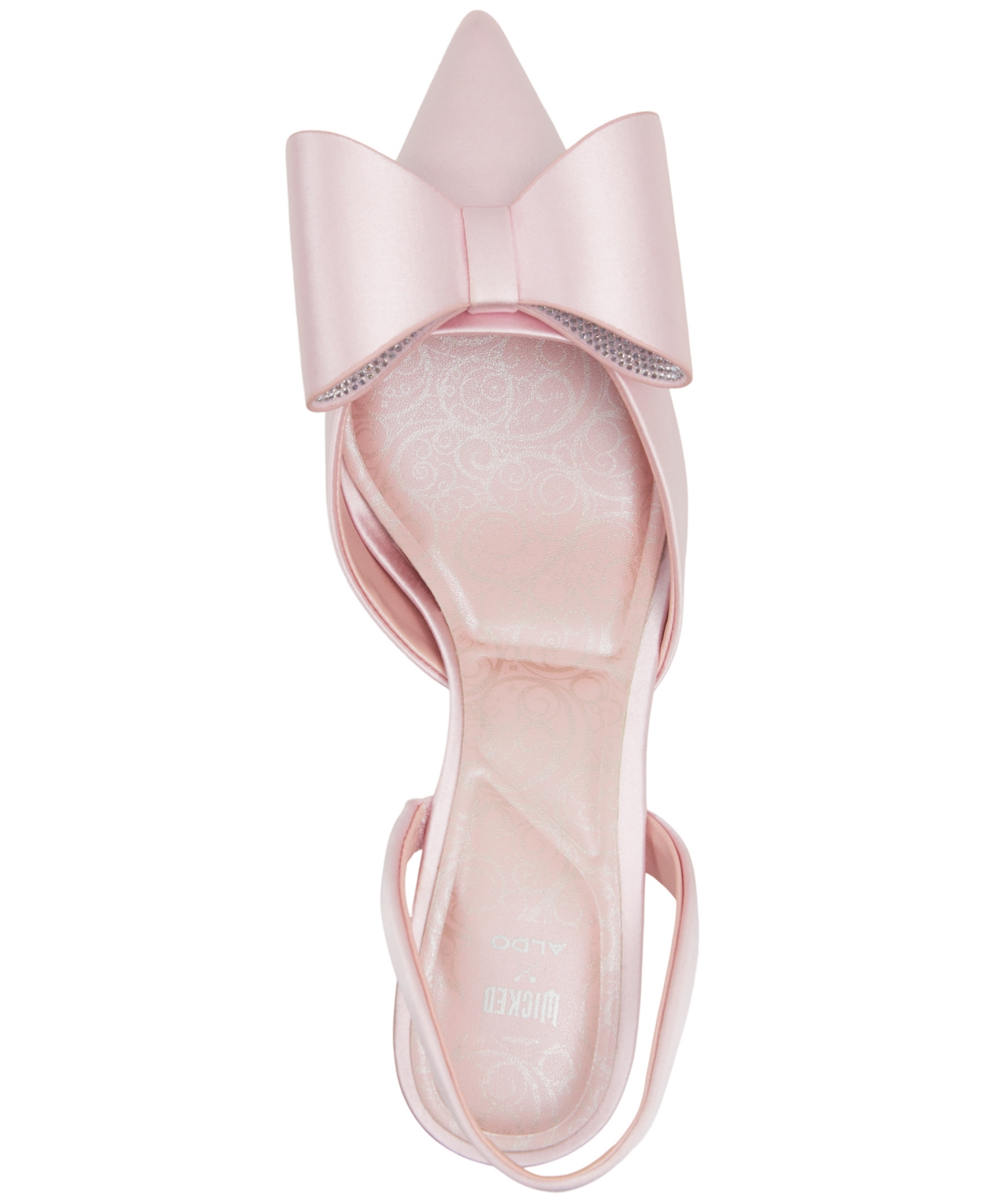 Aldo x Wicked Women's Perfectlypink Kitten-Heel Bow Pumps -Silver