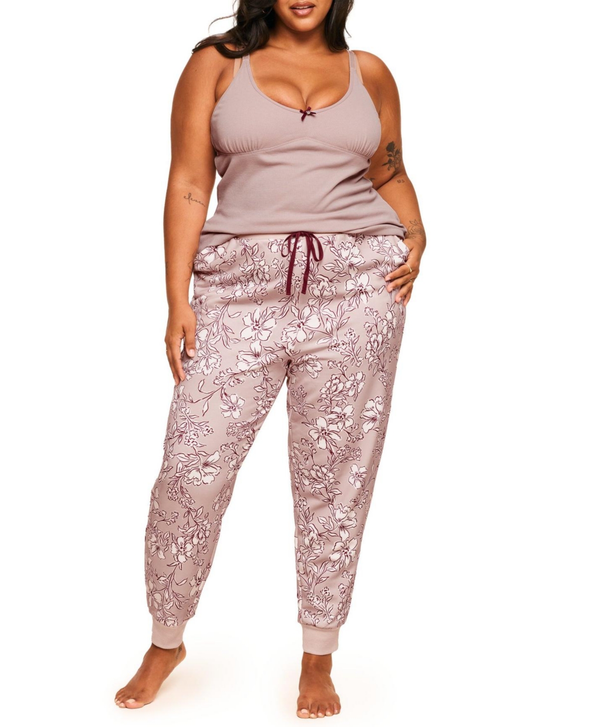 Adore Me Plus Size Kaiden Cami & Joggers Set