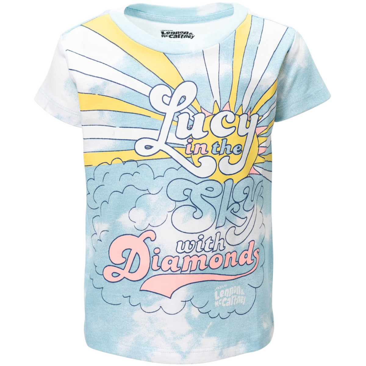 Lyrics by Lennon and McCartney Toddler Girls 3 Pack T-Shirts - purple/ pink