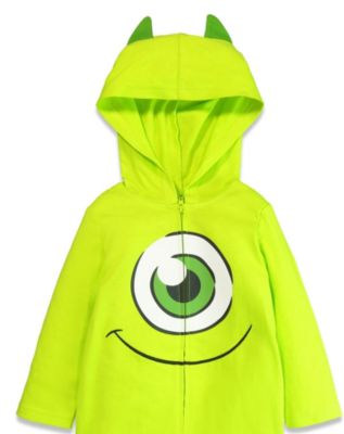 Toddler Boys Pixar Mike Wazowski Zip Up Cosplay Coverall