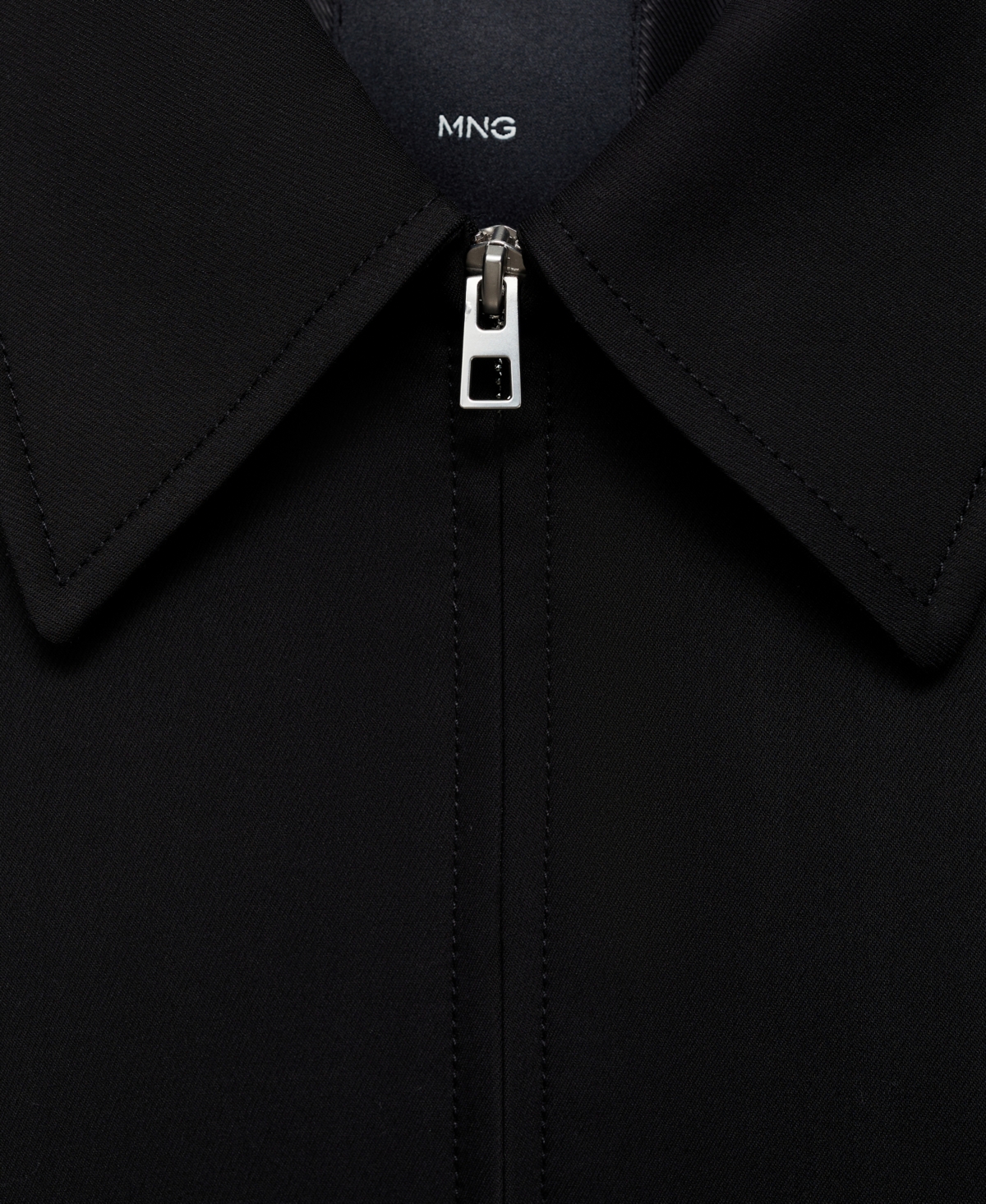 Mango Women's Shirt Collar Cotton Jacket