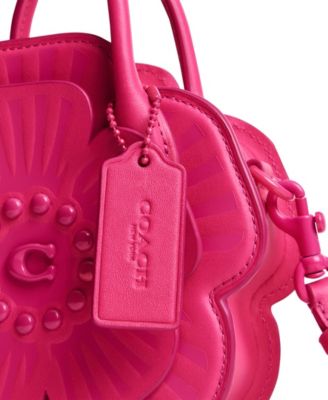 COACH Women's Tea Rose Leather Shoulder Bag - Macy's