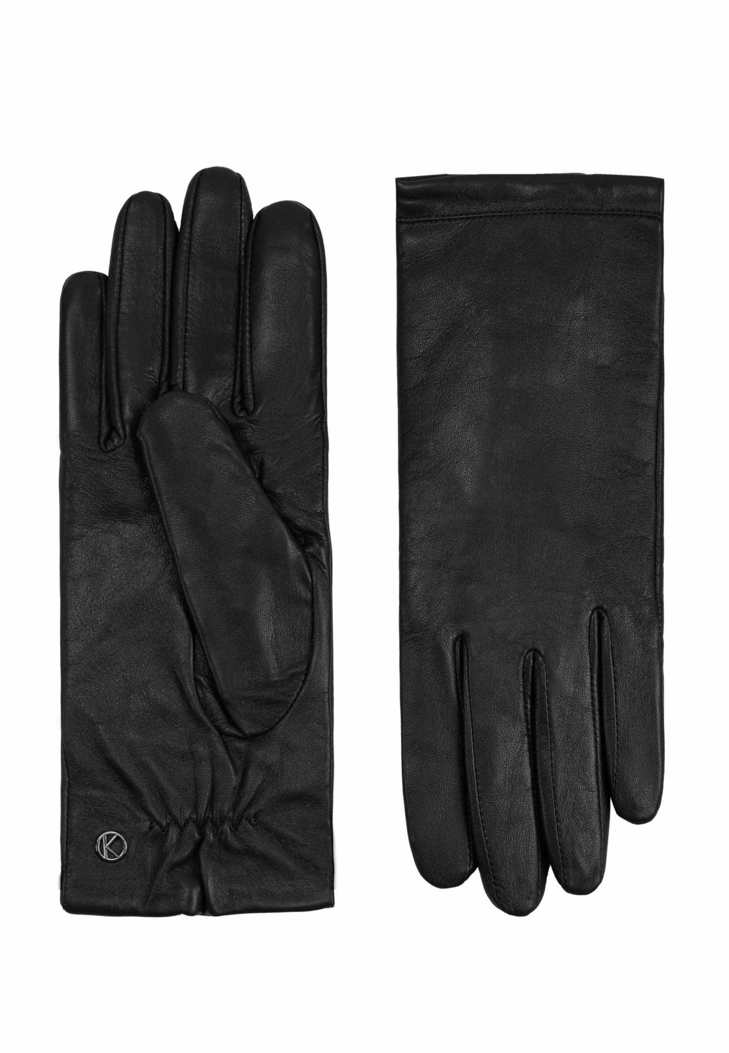 Женские перчатки KESSLER Women`s Premium Lamb Leather Touchscreen Gloves Style Chelsea, цвет: Чёрный — фото 3