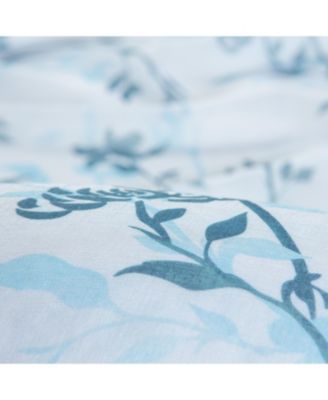 Premium 2-Panel Floral Textured Sheer Curtain Panels - 3-in-1 Back Tab, Rod Pocket, Ring Tab - 52 x 63 Inches