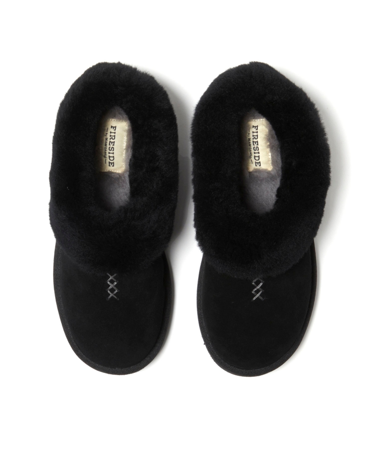 Fireside by Dearfoams Women's Adelaide Genuine Shearling Clog Slipper