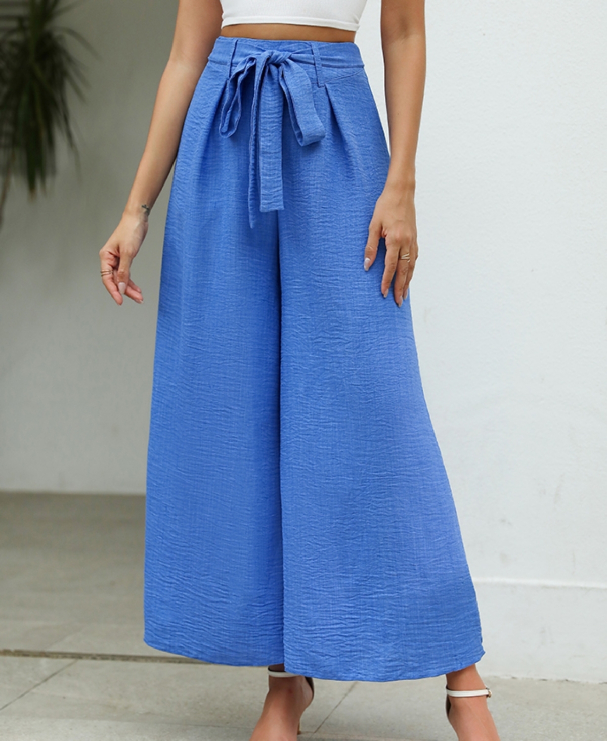 Cupshe Women's Azure Breeze Wide-Leg Pants