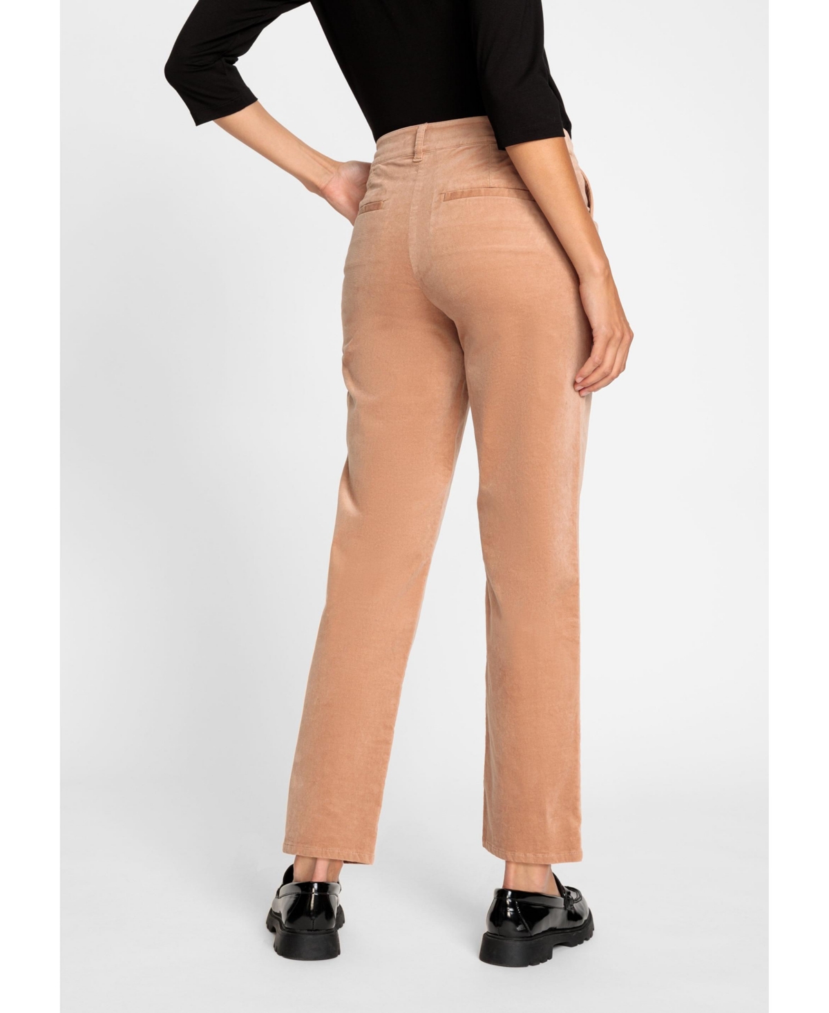 Olsen Women's Lisa Fit Straight Leg Uncut Cord Trouser
