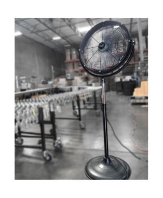 20 Inch Industrial 3 Speed Heavy Duty Powerful and Quiet Metal High Velocity 360 Degree Tilting Pedestal Drum Fan