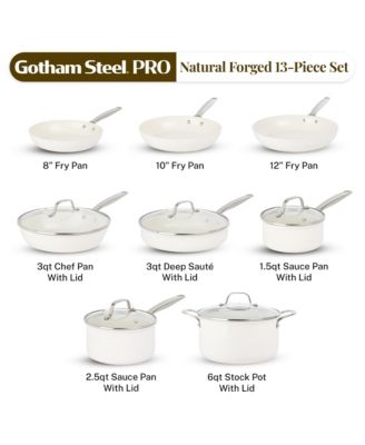 Pro Natural Collection 13-Piece Ceramic Coating Nonstick Cookware Set