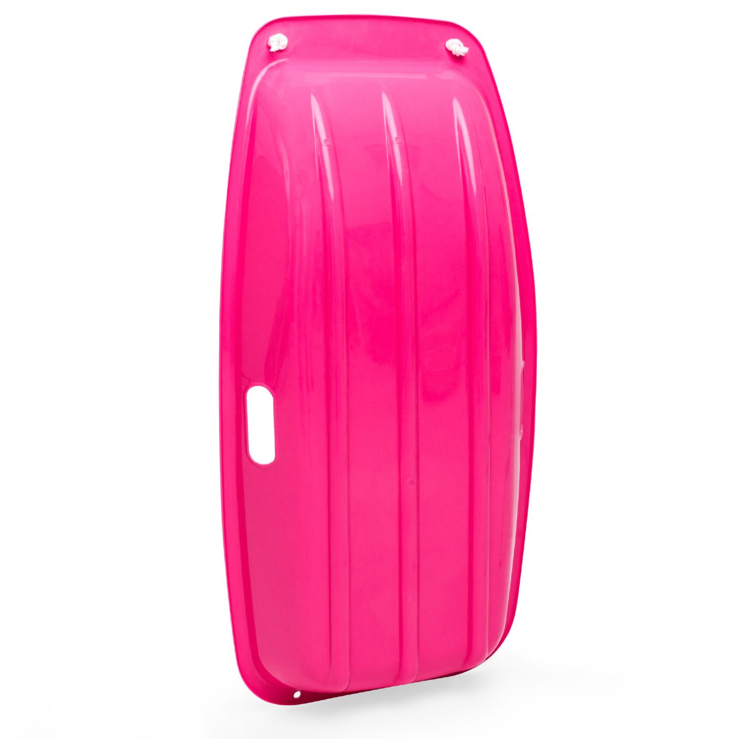 Детская игрушка Best Choice Products 35in Kids Outdoor Plastic Sport Toboggan Winter Snow Sled Board w/ Pull Rope, 2 Handles, цвет: Розовый — фото 3