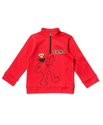 Toddler Boys Elmo Fleece Half Zip Sweatshirt and Pants Set